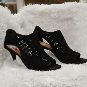 Style & Co. Elegant Black Peep-Toe Heels